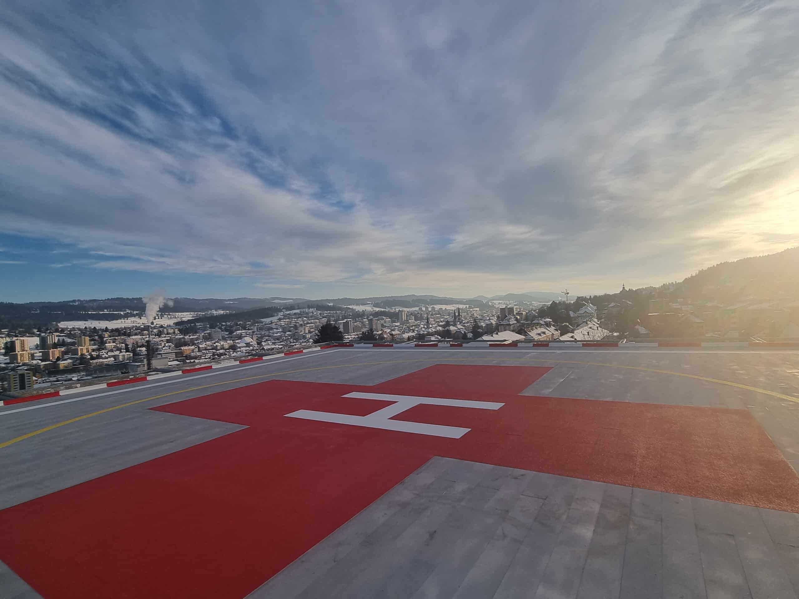 Image - Un nouvel héliport sur le site du RHNe à La Chaux-de-Fonds