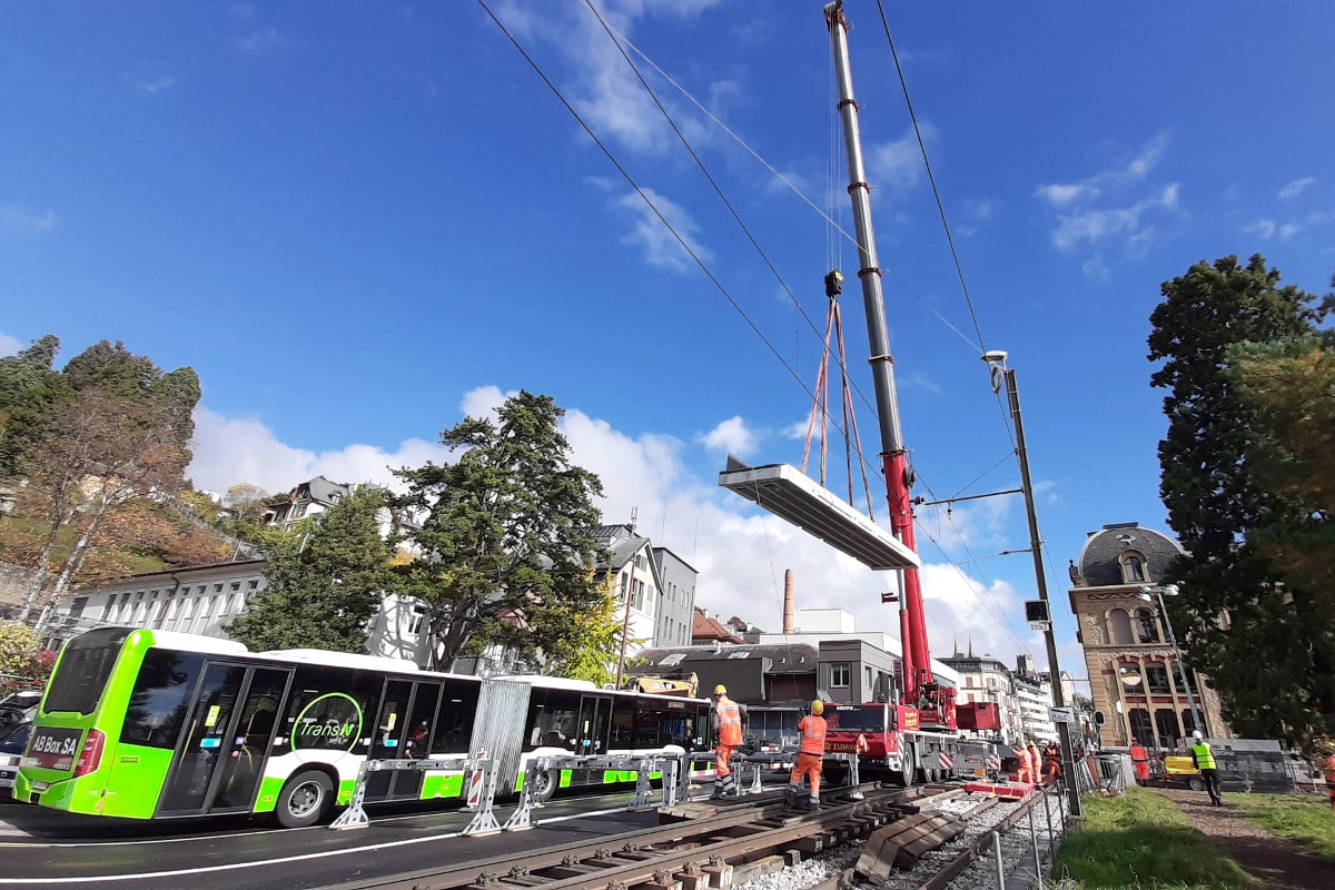 Image - NEUCHÂTEL – LE LITTORAIL A UN NOUVEAU PONT