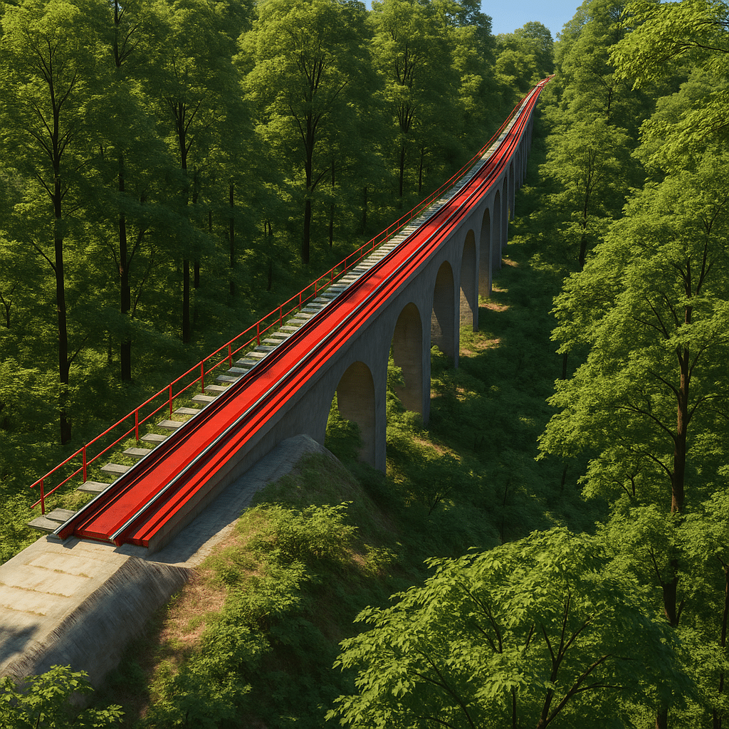 Opan Concept - transN – Funiculaire de Chaumont Modélisation 3D